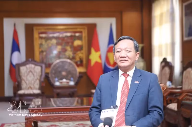 Vietnamese Ambassador to Laos Nguyen Minh Tam (Photo: VNA) 