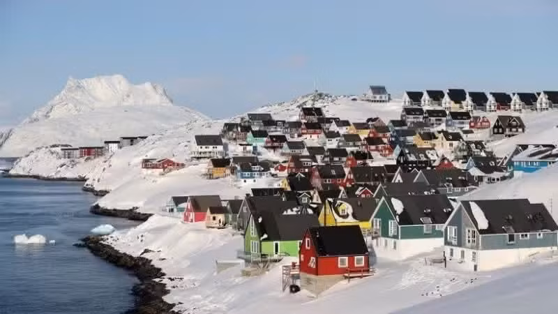 View of the city of Nuuk, Greenland. (Photo: Xinhua/VNA)