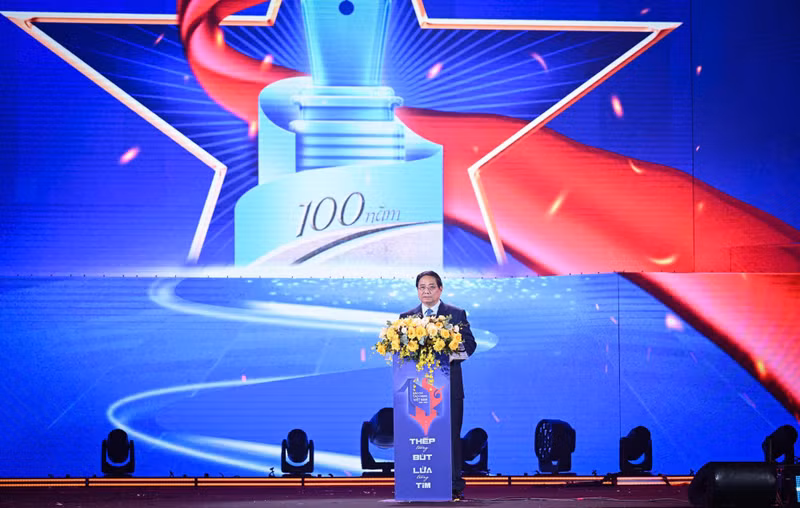 PM Pham Minh Chinh speaks at the event. (Photo: NDO)