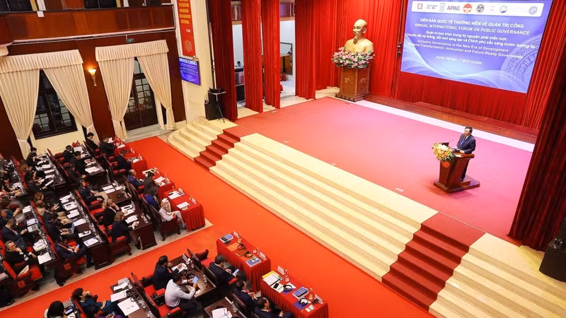 The 2026 Annual International Forum on Public Governance opens in Ha Noi on October 5, 2026. (Photo: NDO)