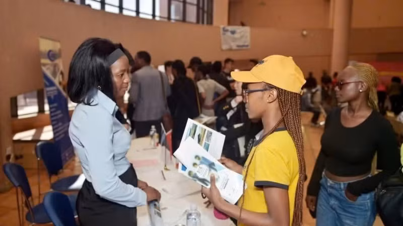 A job fair at the University of Botswana in Gaborone in 2024. (File photo: Xinhua)