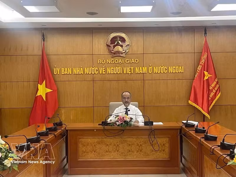 Chairman of the State Committee for Overseas Vietnamese Nguyen Trung Kien (Photo: VNA)