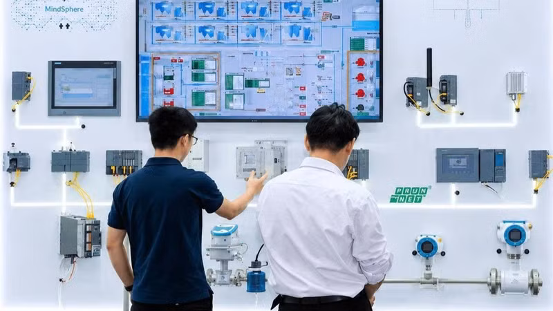 Automated water plant operating system.