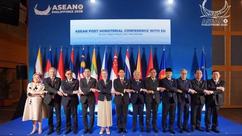 The Vietnamese delegation attends the ASEAN–EU Foreign Ministers’ Meeting.