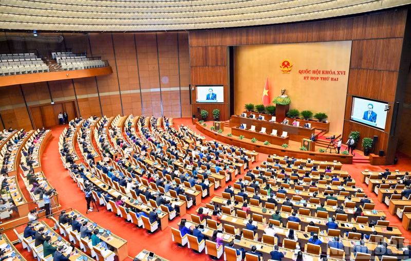 The opening sitting of the second session of the 16th National Assembly. (Photo: Duy Linh)
