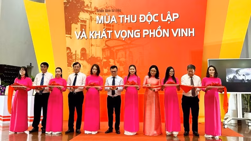 The opening of the exhibition.