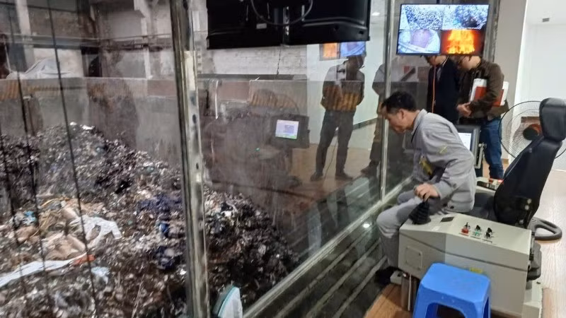 A waste-to-energy plant in Bac Ninh Province.