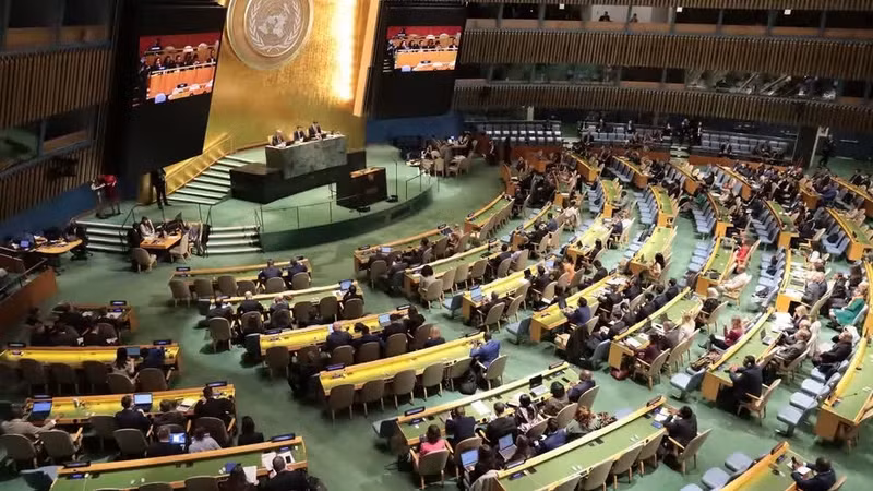 A view of the opening session of the 11th Review Conference of the Parties to the Treaty on the Non-Proliferation of Nuclear Weapons (NPT) in New York on April 27. (Photo: VNA)