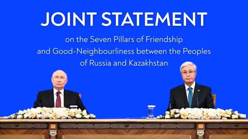 Russian President Vladimir Putin and his Kazakh counterpart Kassym-Jomart Tokayev. (Photo: Kremlin)