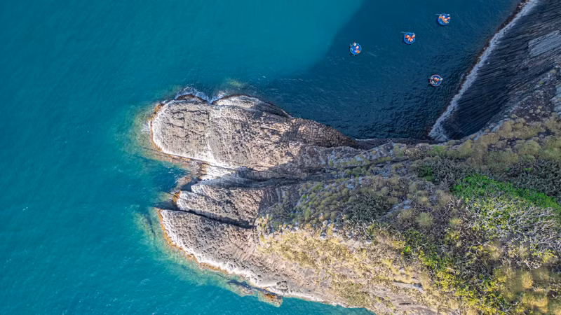 The unspoilt beauty of Hon Yen draws visitors to walk across the exposed reef flats and observe the coral formations up close.