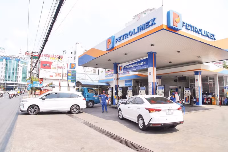 A petrol station in An Giang Province.