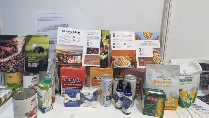 Vietnamese products are on display at the ASEAN Pavilion. (Photo: Agritrade)