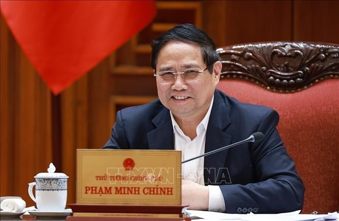 Prime Minister Pham Minh Chinh at the event (Photo: VNA) Prime Minister Pham Minh Chinh at the event (Photo: VNA)