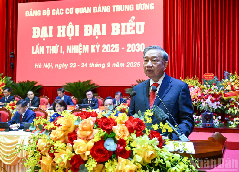 General Secretary To Lam delivers his directive speech at the Congress. bnd-4727.jpg