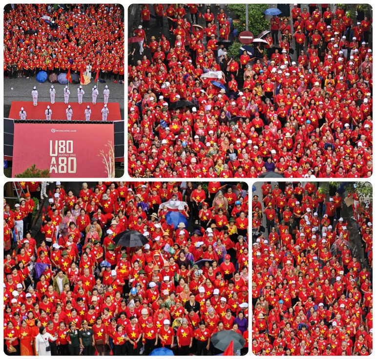 The event saw the participation of more than 1,300 elderly people (Photo: NDO) a80-2.jpg