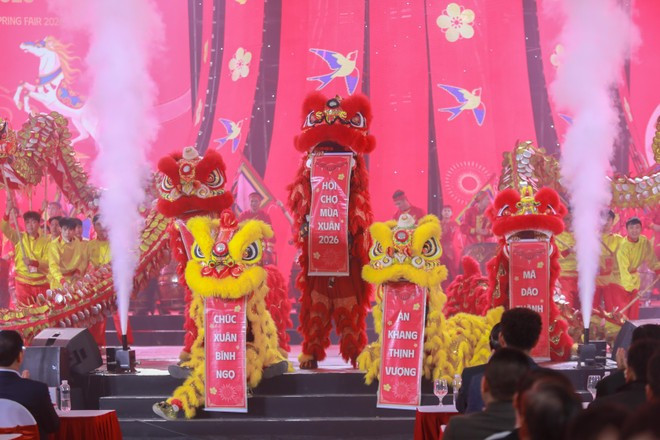 An art performance at the rehearsal. (Photo: VNA)