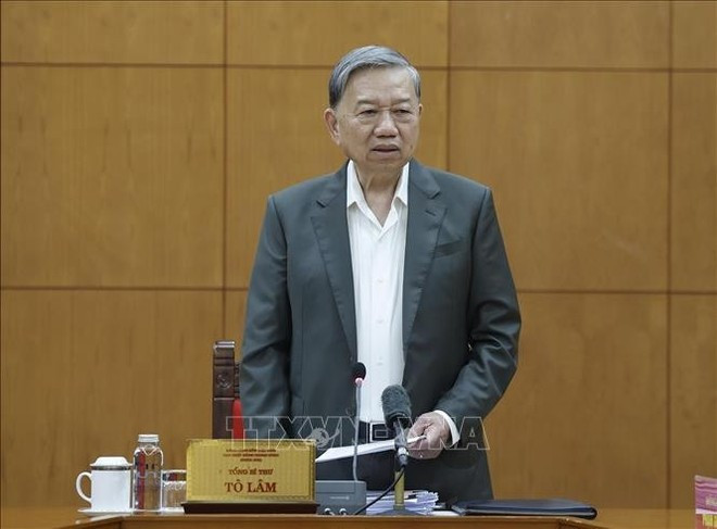 Party General Secretary To Lam speaks at the event (Photo: VNA)