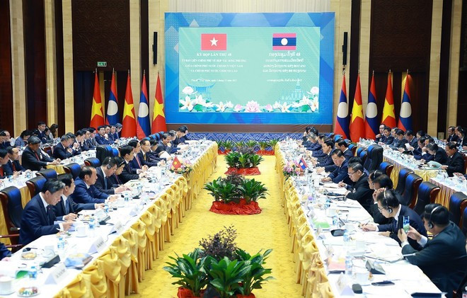 The 48th meeting of the Viet Nam–Laos Intergovernmental Committee on Bilateral Cooperation on December 3 (Photo: VNA)