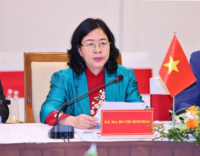 President of the VFF Central Committee Bui Thi Minh Hoai (Photo: VNA)