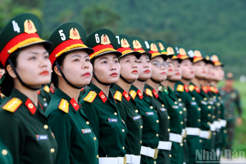This is the first joint rehearsal for the military parade commemorating the 80th anniversary of the August Revolution and National Day.