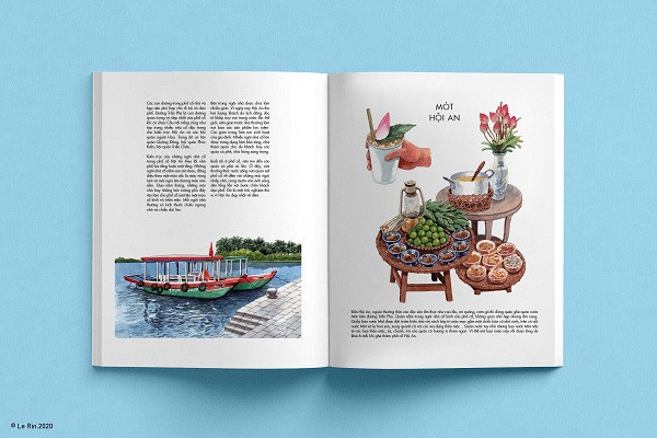 Young food illustrator brings Vietnamese cuisine to life ảnh 2 Young food illustrator brings Vietnamese cuisine to life ảnh 2