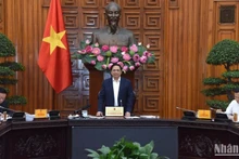 Prime Minister Pham Minh Chinh sepaking at the meeting (Photo: NDO)