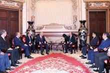 At the reception (Photo: VNA) 