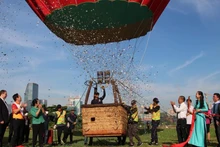 The opening ceremony for the second Ho Chi Minh City Hot Air Balloon Festival. (Photo: THE ANH)