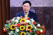 Deputy PM Pham Binh Minh speaks at the ceremony. (Photo: VNA)