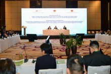 At the conference 