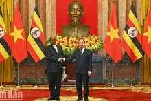 In pictures: Welcome ceremony for Ugandan President