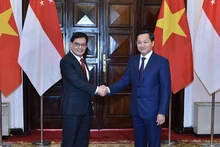 Vietnamese Deputy Prime Minister Le Minh Khai (right) and Deputy Prime Minister and Coordinating Minister for Economic Policies of Singapore Heng Swee Keat (Photo: VGP)