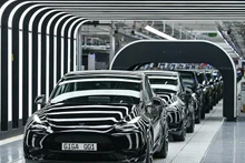 Electric cars at a Tesla's factory in Grünheide, Berlin, Germany. (Photo: AFP/VNA)