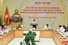 PM Pham Minh Chinh chairs the national teleconference. (Photo: NDO)