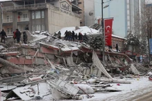 Turkey dispatched more than 24,400 search and rescue personnel to the earthquake-affected area. (Photo: Ihlas News Agency/Reuters)
