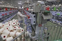 A yarn production line of the Ha Nam Textile Co. Ltd in Phu Ly city, Ha Nam province. (Photo: VNA)