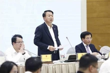 Deputy Minister of Finance Nguyen Duc Chi speaks at the press conference (Photo: VNA) 