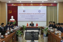 The 13th meeting of the Vietnam-China joint working group on meteorological cooperation was held online is held online on December 13. (Photo: baotainguyenmoitruong.vn)