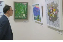 A visitor from the RoK at the exhibition. (Photo: VNA)