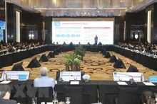 The plenary session of the Vietnam International Digital Week 2022. (Photo: VNA)