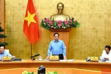 Prime Minister Pham Minh Chinh speaks at the meeting. (Photo: NDO)