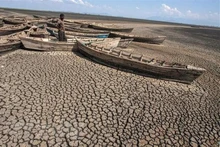 Drought at Lake Chilwa in Zomba District, eastern Malawi, on October 19, 2018. (Photo: AFP/VNA)