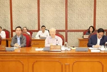 Party General Secretary Nguyen Phu Trong speaks at the meeting. (Photo: VNA)
