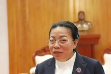Secretary of the LPRP Central Committee and Vice President of the Lao National Assembly Sounthone Xayachak (Photo: VNA) 