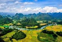 The construction of Lang Son Global Geopark has been accelerated. (Photo: binhgia.langson.gov.vn)