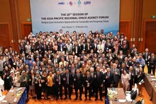 The delegates attending the APRSAF-28 (Photo: NDO)