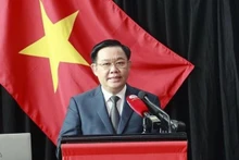 National Assembly Chairman Vuong Dinh Hue speaks at the forum. (Photo: VNA)