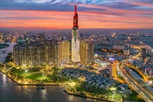 A view of Ho Chi Minh City from above (Photo: VNA)
