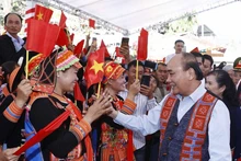 President Nguyen Xuan Phuc at the festival (Photo: VNA)