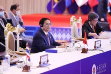 Prime Minister Pham Minh Chinh attends the 40th ASEAN Summit in Phnom Penh, Cambodia. (Photo: VNA)